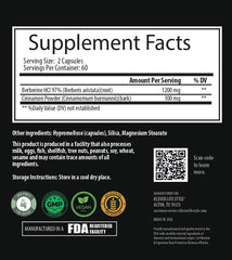 Klever Lifestyle berberine label detail notes GMP and third-party testing for quality