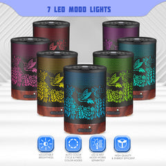 Kobodon diffuser showing 7-color LED lights for mood lighting