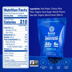 Koia Elite prebiotic fiber chicory root feature showcases fiber support