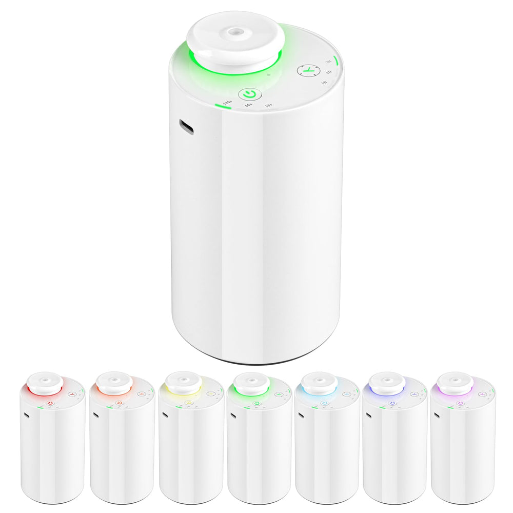 KONCHILE waterless diffuser front view, compact portable aroma for car or desk use