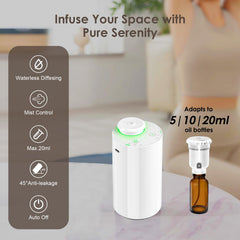 KONCHILE waterless diffuser with 7-color LED mood lighting