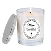 KONNI Dappled Shade jar candle brings floral ambiance to any room