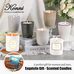 KONNI candle with lead-free wick ensures safer burning with minimal soot