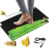 KooMall Grounding Mat used barefoot to connect with Earth energy.