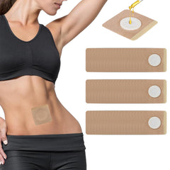 Koparion belly-button patch close-up of disposable 60-piece pack for easy use.
