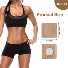 Koparion castor oil patch self-adhesive ready for clean belly button application.