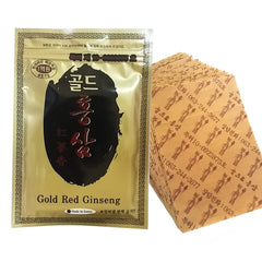 Korean Red Ginseng Patch on the leg for relaxation and comfort