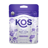 KOS acai powder bag front, ideal for smoothies and antioxidant-rich recipes.