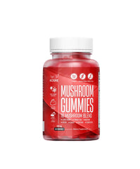 KosRE Mushroom Gummies closeup of gummies for convenient daily immune support