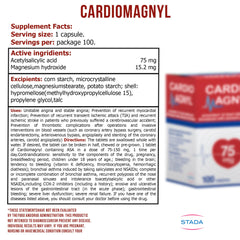KOVCHEGART Cardiomagnyl 3-pack packaging for convenient multi-pack storage