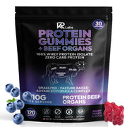 KR Labs Protein Gummies with Beef Organs bottle showing convenient on-the-go nutrition
