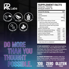 KR Labs gummies serving image highlighting 10g whey protein per serving