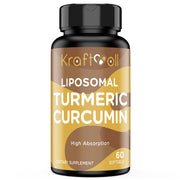 Kraftvoll liposomal turmeric bottle for high absorption and daily wellness