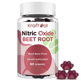 Kraftvoll Nitric Oxide Beet Root Gummies bottle for a convenient daily boost.
