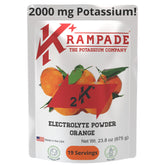 Krampade Electrolytes bottle closeup showing cramp relief and hydration support
