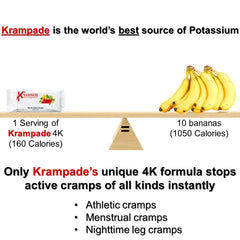 Krampade hydration bottle on a workout mat, ready for training.