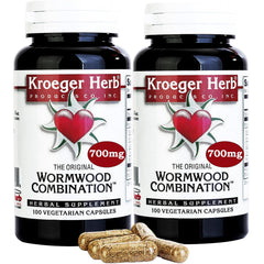 Kroeger Wormwood Capsules bottle for daily herbal support