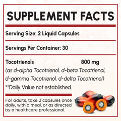 Kroppssund Tocotrienol liquid capsules close-up for easy swallowing.