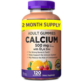 KS Calcium bottle front highlights the product for bone support and easy daily intake.