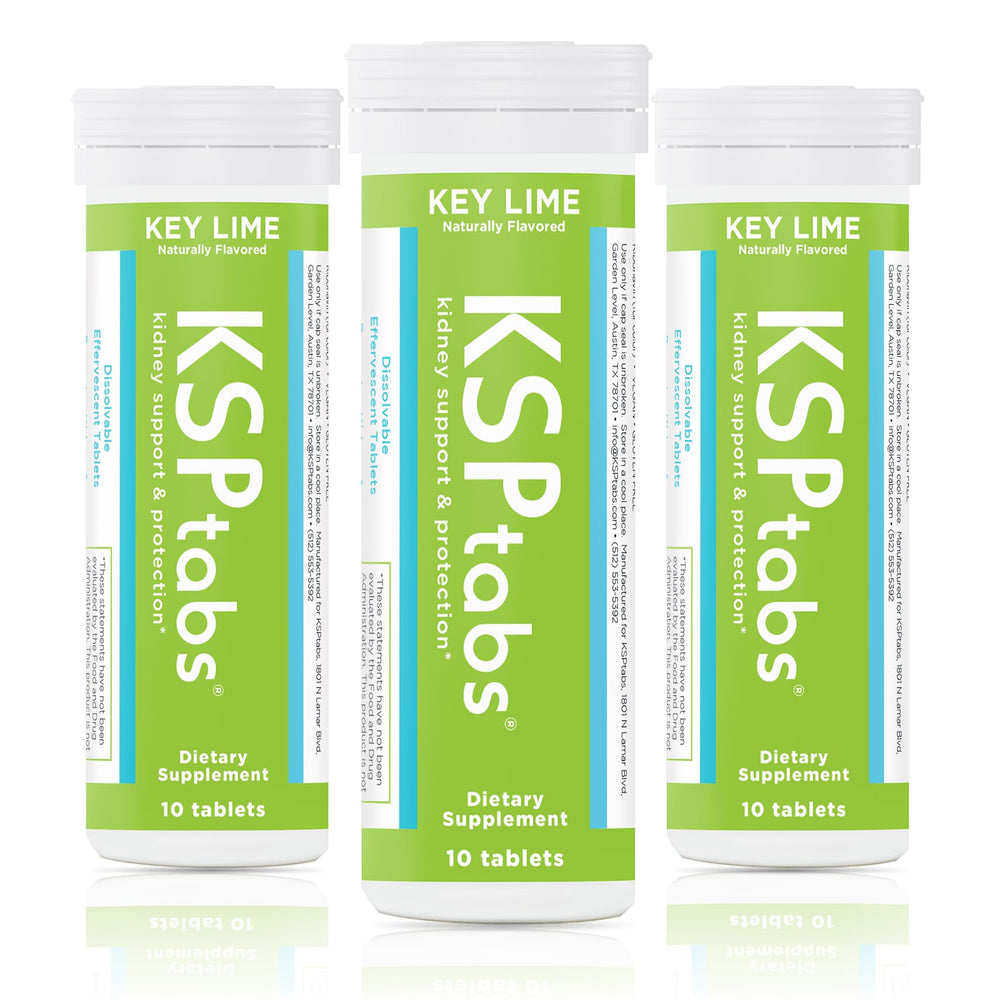 KSPtabs Key Lime effervescent tablet dissolving for natural hydration boost
