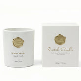 KTYIXU Whitemusk candle front view jar showcasing elegant design for gifting