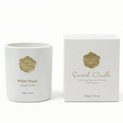 KTYIXU Whitemusk candle front view jar showcasing elegant design for gifting