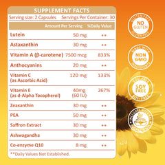 KUAFLY ingredients saffron ashwagandha astaxanthin visible in blend