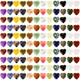 Kugliwa heart-shaped crystal stones, polished surfaces for meditation and mindful decor