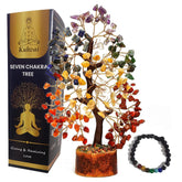 Kuhvai Seven Chakra Tree of Life crystal centerpiece enhances serene spaces.