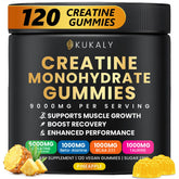 Kukaly Creatine Gummies bottle front for on-the-go energy support.