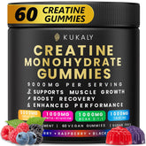Kukaly Creatine Monohydrate Gummies in blueberry-raspberry-blackberry flavor for convenient energy