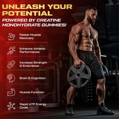 Kukaly Creatine Monohydrate Gummies serving size is four per dose