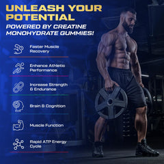 Kukaly vegan sugar-free creatine gummies pack front