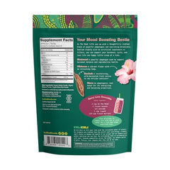 Kuli Kuli Mood Magic tub back highlighting ingredients and gluten-free vegan nutrition