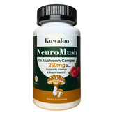 Kuwaloo Worlds Smartest Mushroom Complex Gummies bottle for easy daily focus.