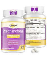 Kynderynl Pregnenolone bottle front view supports daily wellness and balanced energy.