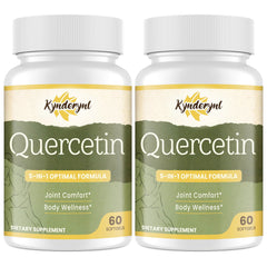 Kynderynl Quercetin 1000mg softgels bottle for joint support and antioxidant protection