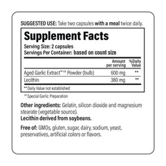 Kyolic packaging box emphasizes aged garlic and cholesterol support features