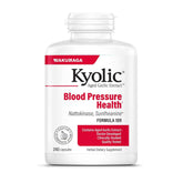 Kyolic Aged Garlic Extract bottle showing odorless, organic formula for heart health support.