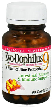 Kyolic Kyo Dophilus 9 bottle front view for daily gut routine