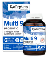 Kyolic Kyo-Dophilus Multi 9 probiotic bottle supports daily digestive balance