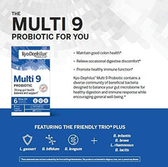 Stomach acid-resistant strains support probiotic delivery in Kyolic Kyo-Dophilus Multi 9