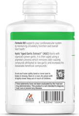 Odorless aged garlic tablets from Kyolic ready for daily wellness routine.