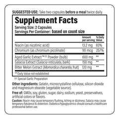 Kyolic Salacia and Bitter Melon ingredients close-up showing natural synergy.