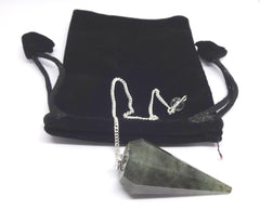 L Pedra & Crystal labrodolite crystal focus for precise pendulum readings.