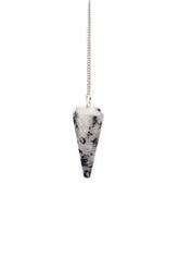 L Pedra & Crystal hexagonal pointed pendulum for precise dowsing readings