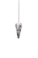 L Pedra & Crystal hexagonal pointed pendulum for precise dowsing readings