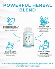 LA Cleanse Water Flush label design shows ingredients for hydration-focused routines