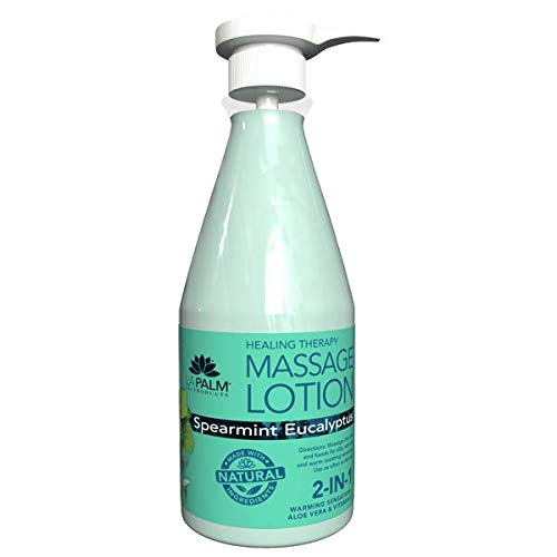 La Palm Spearmint Eucalyptus lotion delivering soothing hydration for hands and feet.