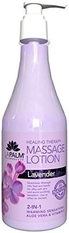 La Palm Sweet Lavender Dreams lotion bottle for silky skin and soothing hand and foot care